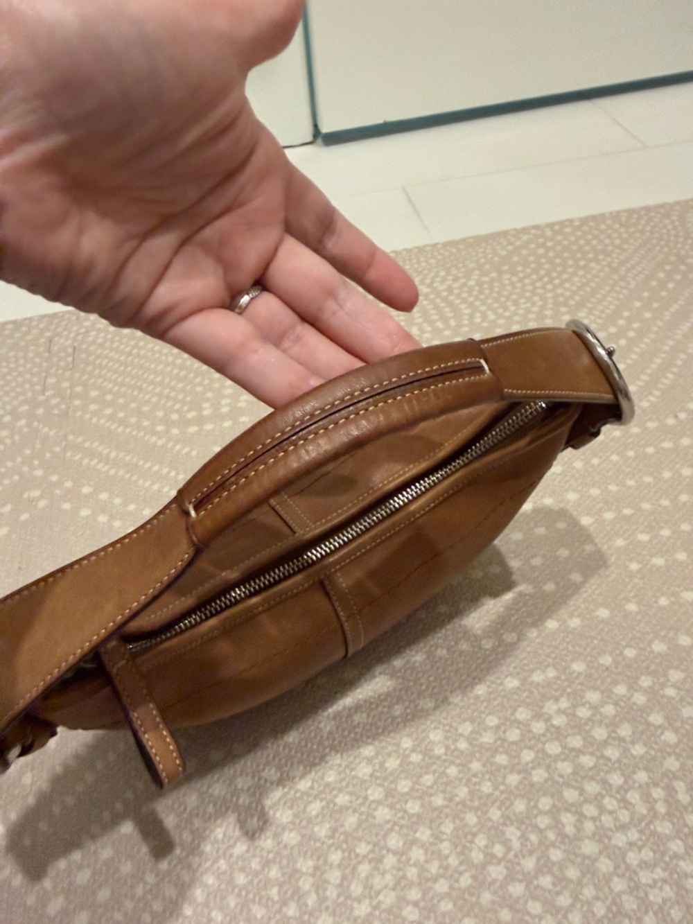 Coach Brown Leather Shoulder Hobo - Picture 5 of 8